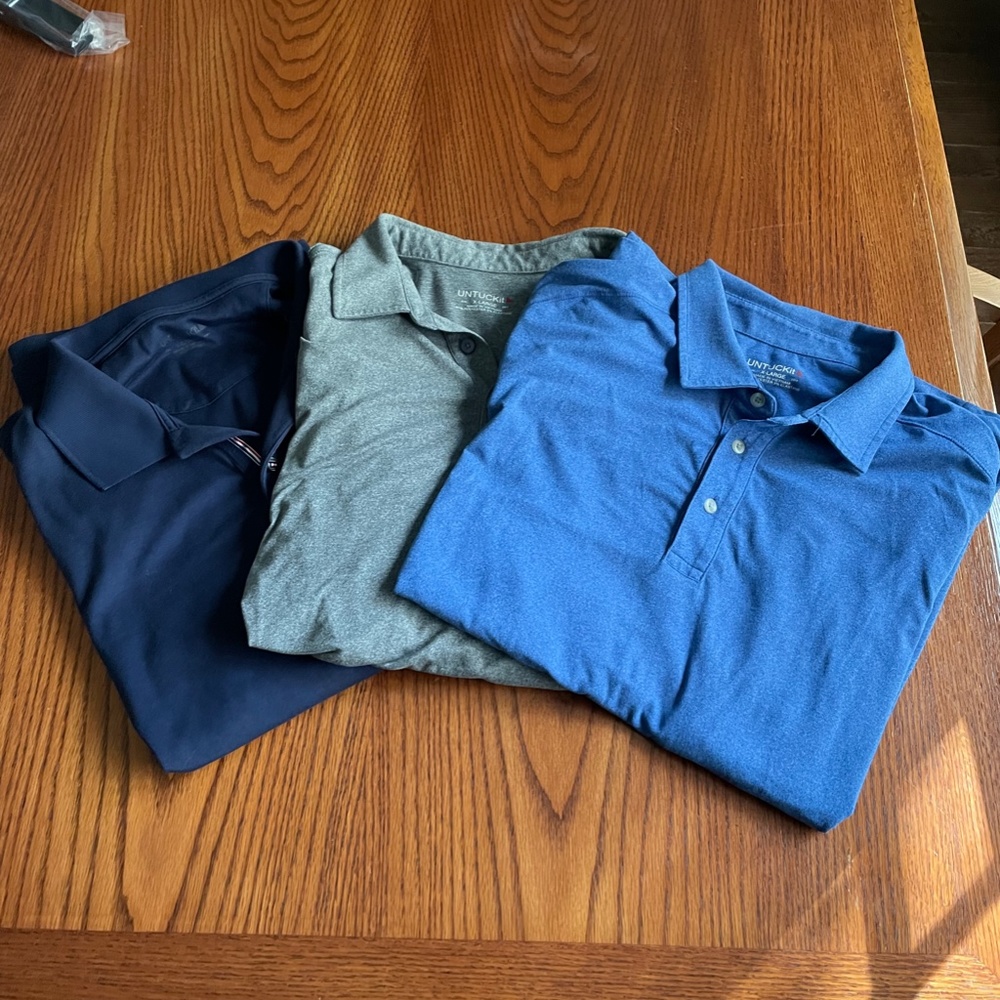 Untuckit Men's Polo X-Large Lot of 3